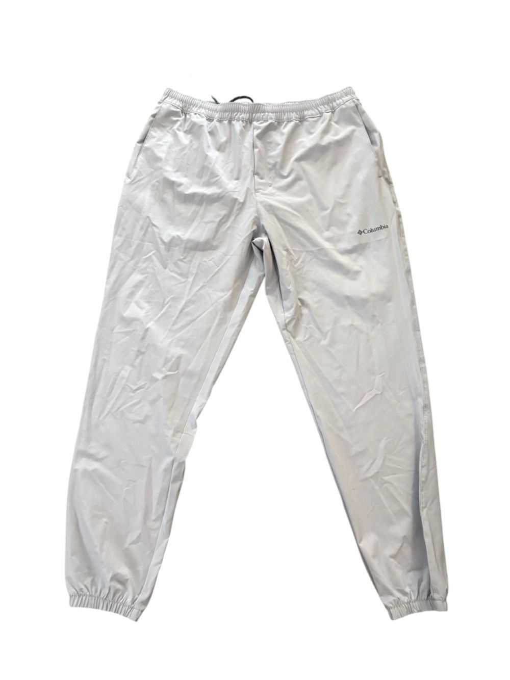 Columbia Mens Gray Outdoor Jogger Pants Elastic Waist and Drawstring L